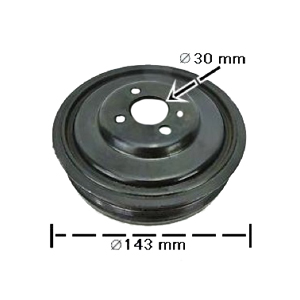03G105243POLEAS Y CONTRAPESO PARA CIGUEÃAL (DAMPER)BORA A5 (MK5) (05-10) 2.5 LITROS, EUROVAN T5 (05-09), TRANSPORTER (10-17) TDI 1.9 LITROS (DIESEL), JETTA A4 (MK4) CLASICO A5 (MK5) (06-15) JETTA A6 (MK6) (10-18) BICENTENARIO 2.0 LITROS (DIESEL)03G105243 - Imagen 2