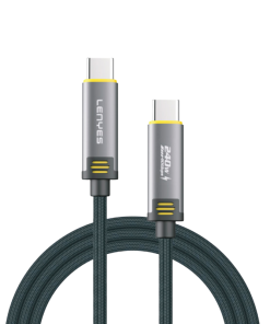 Alternative view of Cable Tipo C a Tipo C Lenyes Lc533 1 Metro 240w Negro