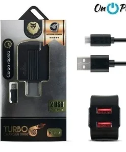 Alternative view of CARGADOR 220V TURBO 3.1A CHARGER LION