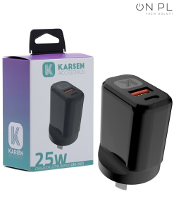 Base de carga KARSEN 25W USB + USB Tipo-C 3A