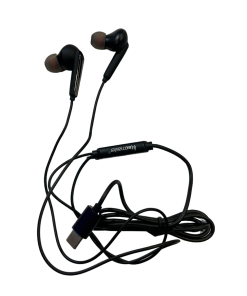 Audifonos In Ear Tecmaster Hi-fi Conector Tipo C Negro