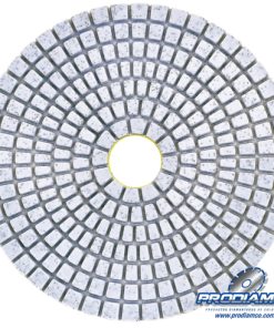 Pad Resinado Blanco de 4″ para Granito y Marmol. Grano 100