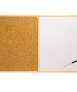 Tablero Acrílico y Corcho o Mixto Marco – de Madera