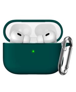 Carcasa Funda Protectora Silicona Para AirPods Pro 2 Gen Verde Oscuro